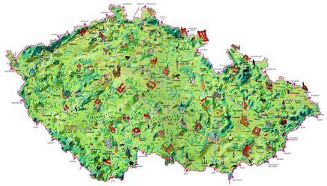 Mapa turistických bodov v regióne