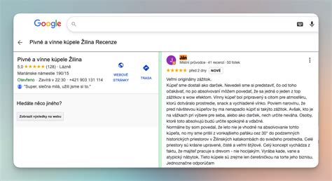 recenzie hostí a hodnotenia na Google