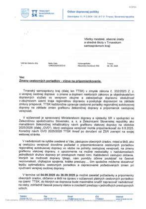 aktuálnosť cestovných poriadkov online